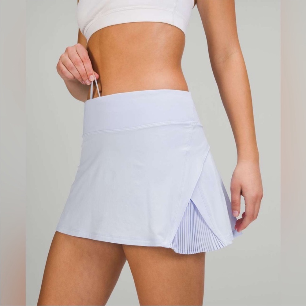 Lululemon Light Blue play off your pleats tennis Skirt
